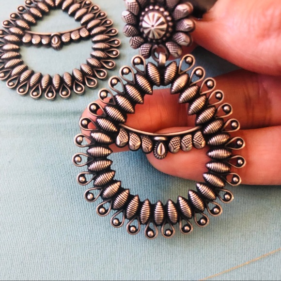 .925 Sterling Silver Boho Earrings - Picture 4 of 5